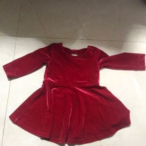 Little red velvet dress